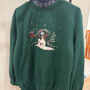 VNTG Bobbie Brooks snowman sweater